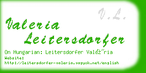 valeria leitersdorfer business card